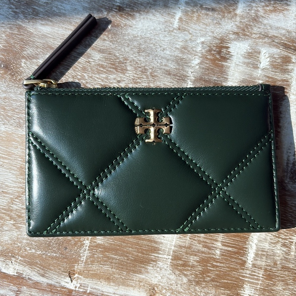Tory Burch Kira Diamond Quilted Wallet Fir Tree - Picture 11 of 12